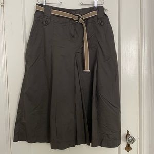 womens brown maxi skirt